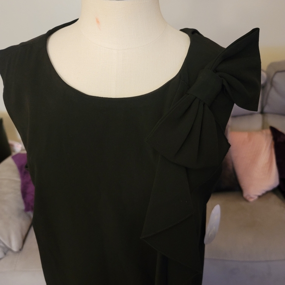Emma & Mitchell: NWT Bow Ruffle Black Dress - Picture 7 of 8
